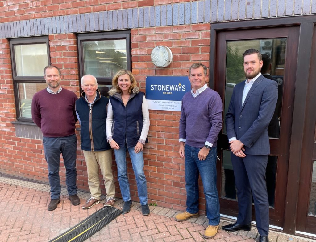 Stoneways Marine team standing outside office