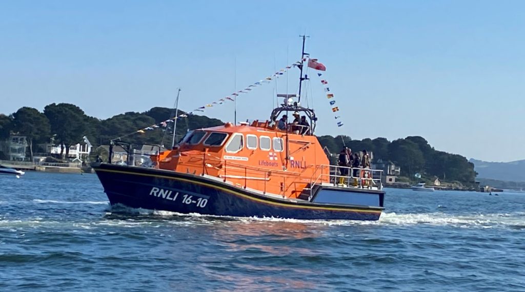 RNLI Tamar Class Lifeboat at Poole Lifeboat Festival